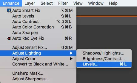 Photoshop Adjust Lighting Levels