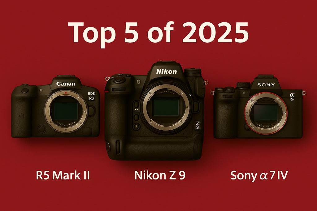 Best cameras for photographers in 2025 including Canon, Nikon, Sony, and Fujifilm mirrorless models
