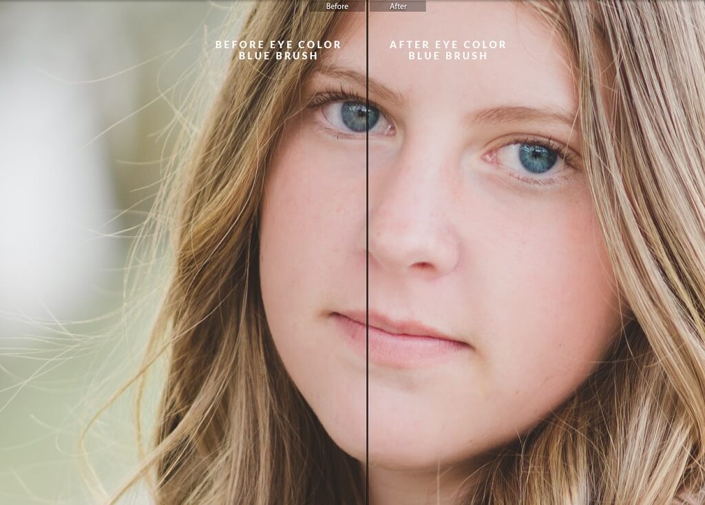 how to change eye color in lightroom
