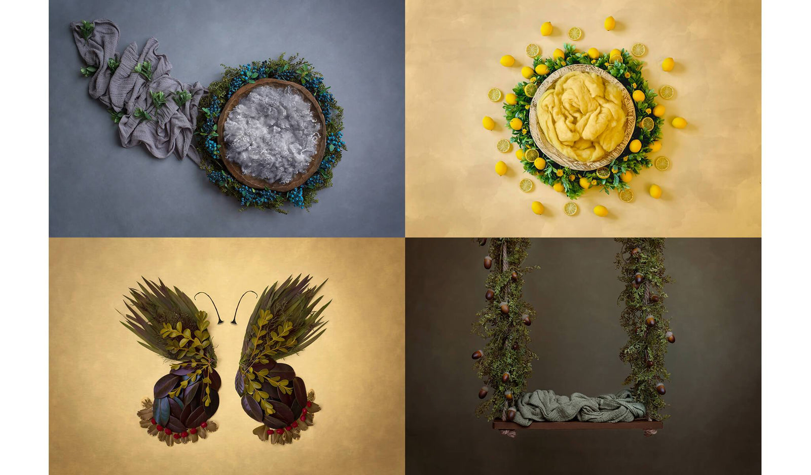 Newborn Digital Backdrop Bundle: Garden Collection