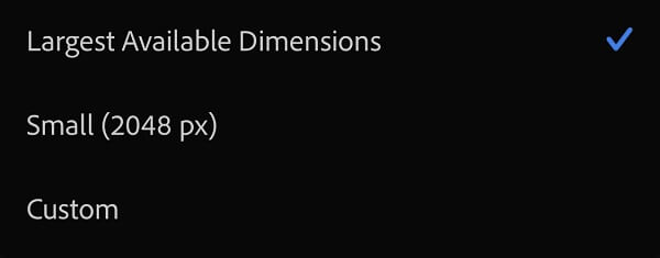 Lightroom Mobile Custom Aspect Ratio