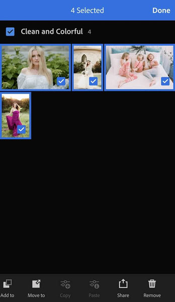 Lightroom Mobile Multi Photo Export