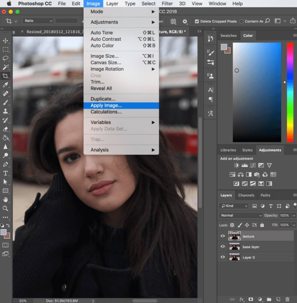Photo Showing How to Use Frequency Separation in Photoshop