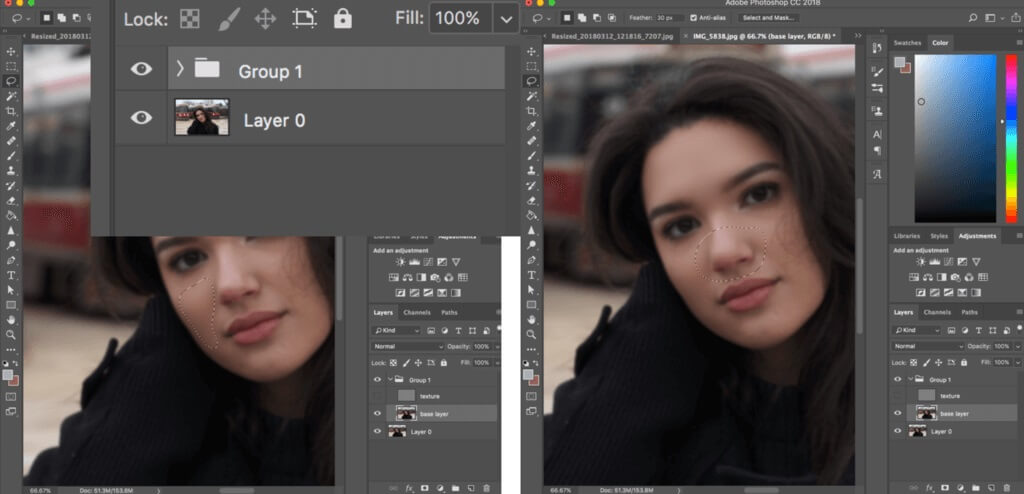 Photoshop Skin Retouching