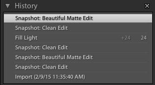 Lightroom CC Develop Module
