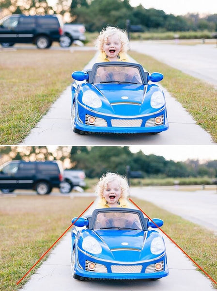 Using a Sidewalk as Leading Lines for photo composition