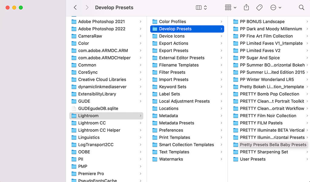 how to use lrtemplate in lightroom