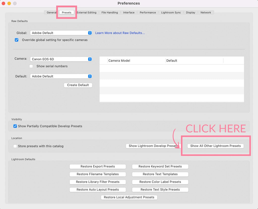 How to Export Lightroom Presets