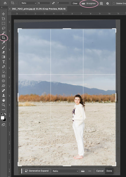 Workspace in Photoshop