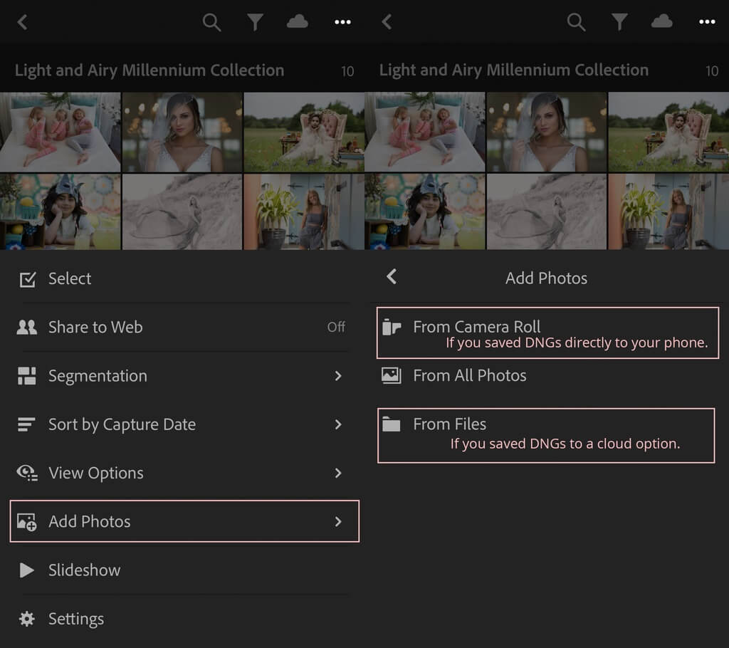 Import Lightroom Presets to Lightroom Mobile