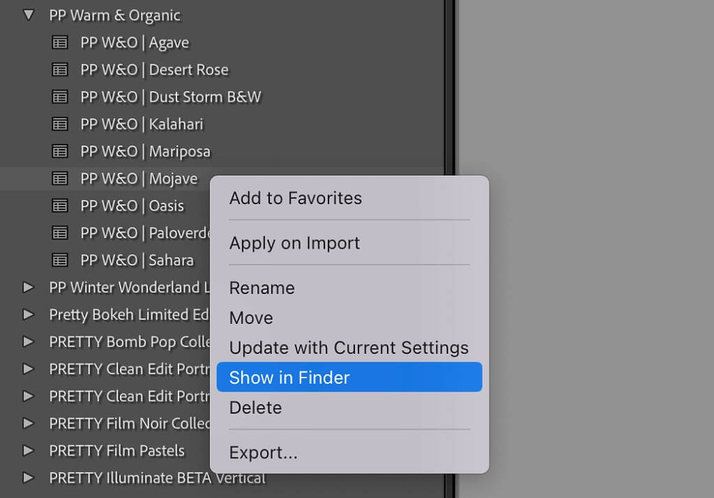 Copy Lightroom Presets to New Computer