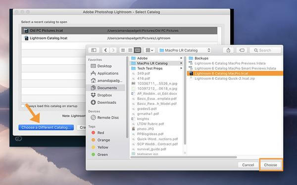 Lightroom Rename Catalog