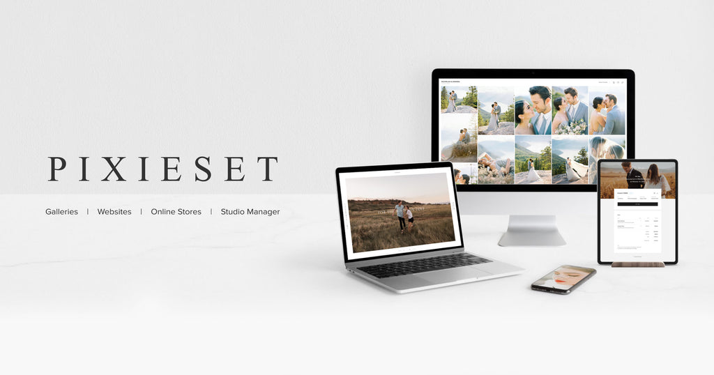 ixieset branding banner showcasing photo delivery transformation