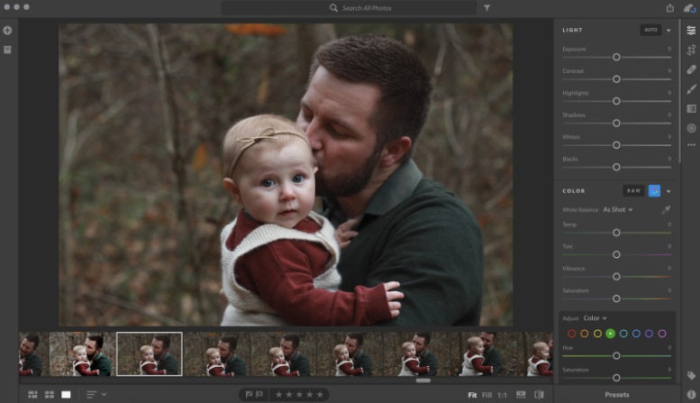 make a photo look like Fall in Lightroom