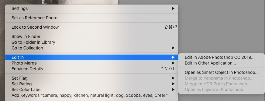 Lightroom to Photoshop and Back