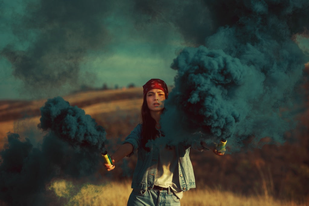 Smoke Bomb Photoshoot