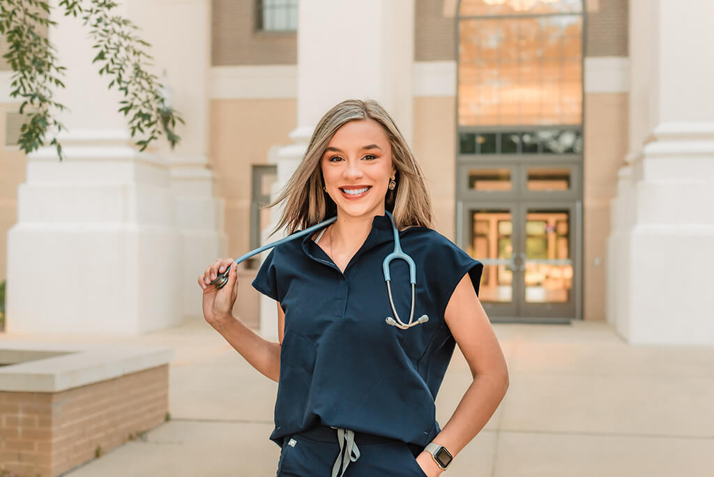 Tosha Womble practicing photography outdoors with natural light