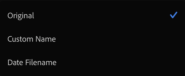 Exporting Photos from Lightroom Mobile