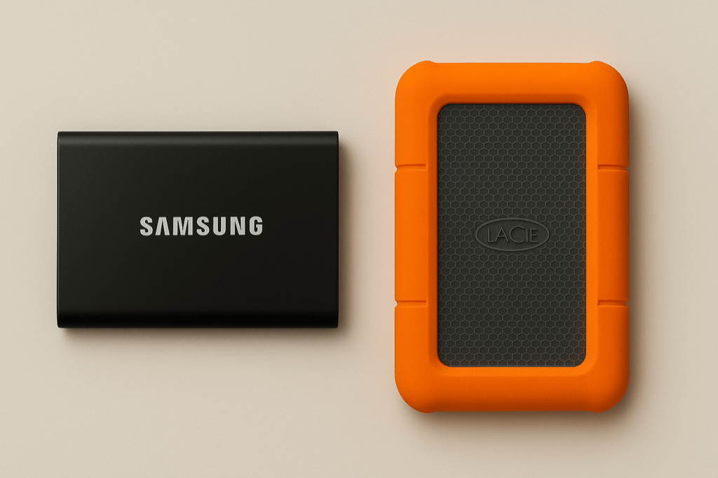 Portable SSD for photographers – perfect photography gift for secure image backup and on-the-go editing.