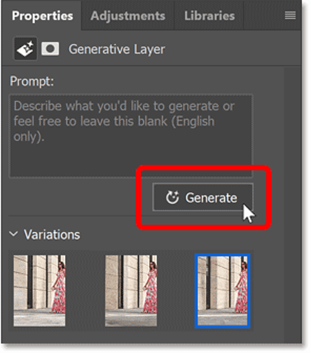 Generative Fill in Photoshop