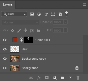 hair change color Photoshop