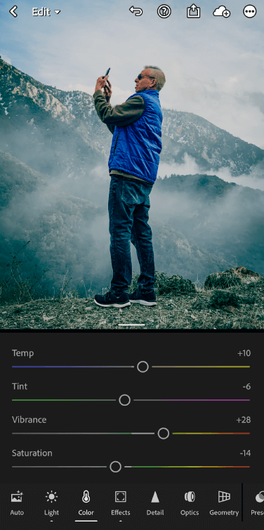 How to Change Color in Lightroom Mobile