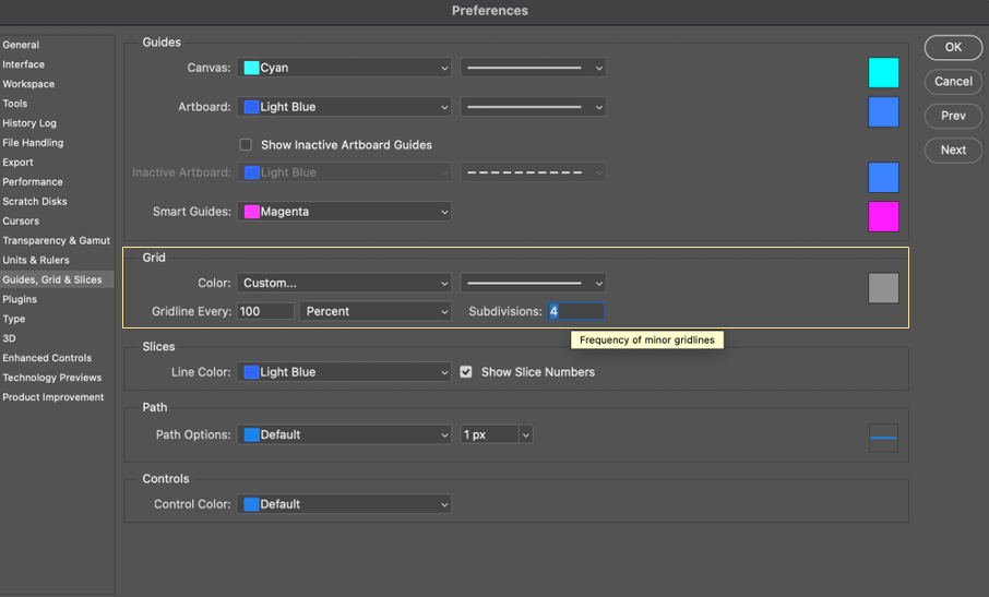 Photoshop Grid for Instagram Carousel