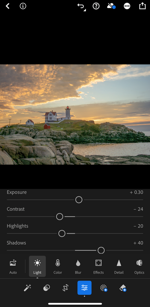 Color Mix (HSL) settings in Lightroom Mobile for retro-style tones: muted greens, warm highlights, and teal shadows