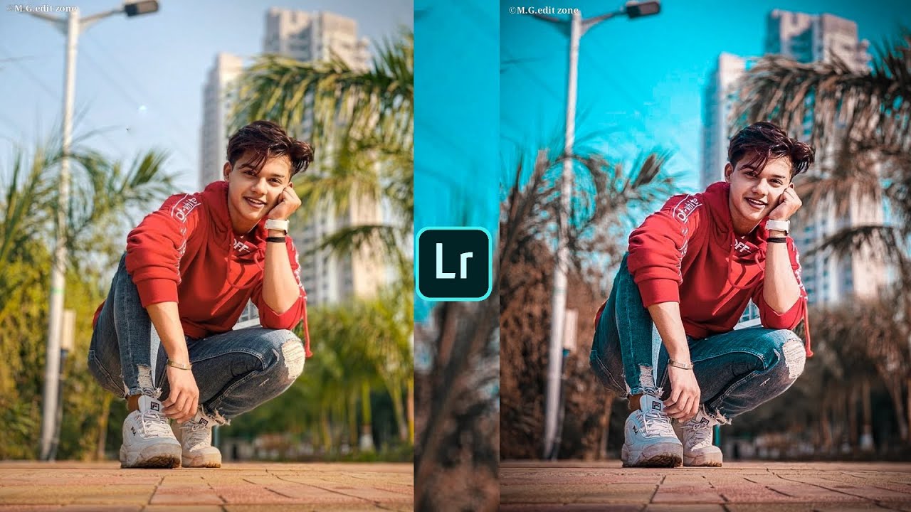 Lightroom blue and brown tone photo editing preset download free