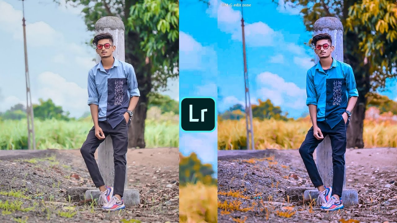 Lightroom sky Blue and amber tone photo editing preset download free