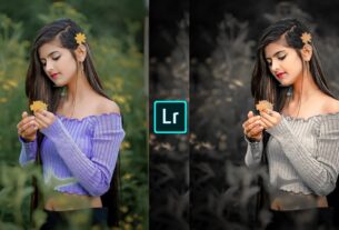 Lightroom black and Coral tone photo editing preset download free