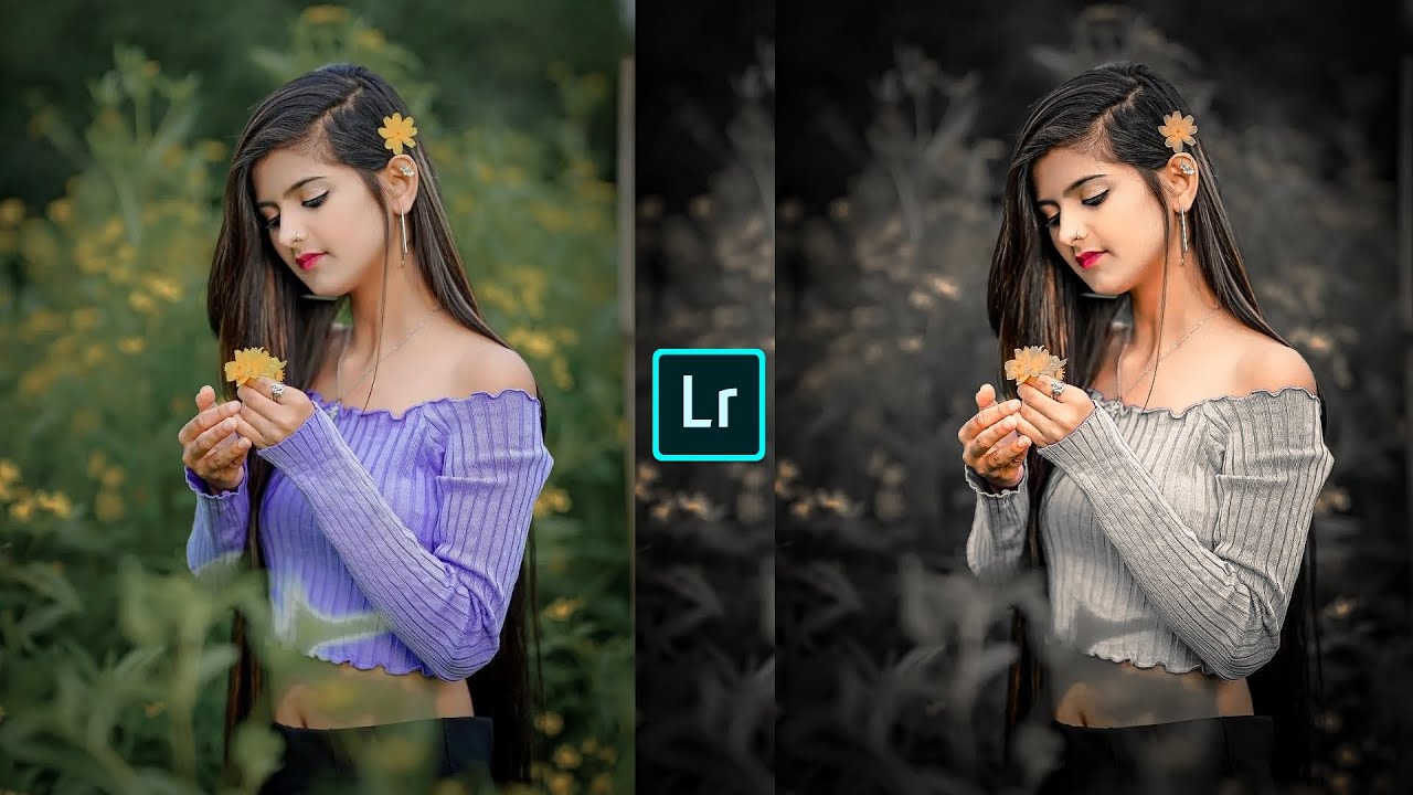 Lightroom black and Coral tone photo editing preset download free