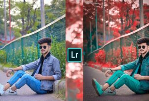 Blue and red tone Lightroom photo editing in mobile preset download free