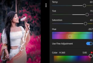 Dark blue and pink tone Lightroom photo editing preset download free