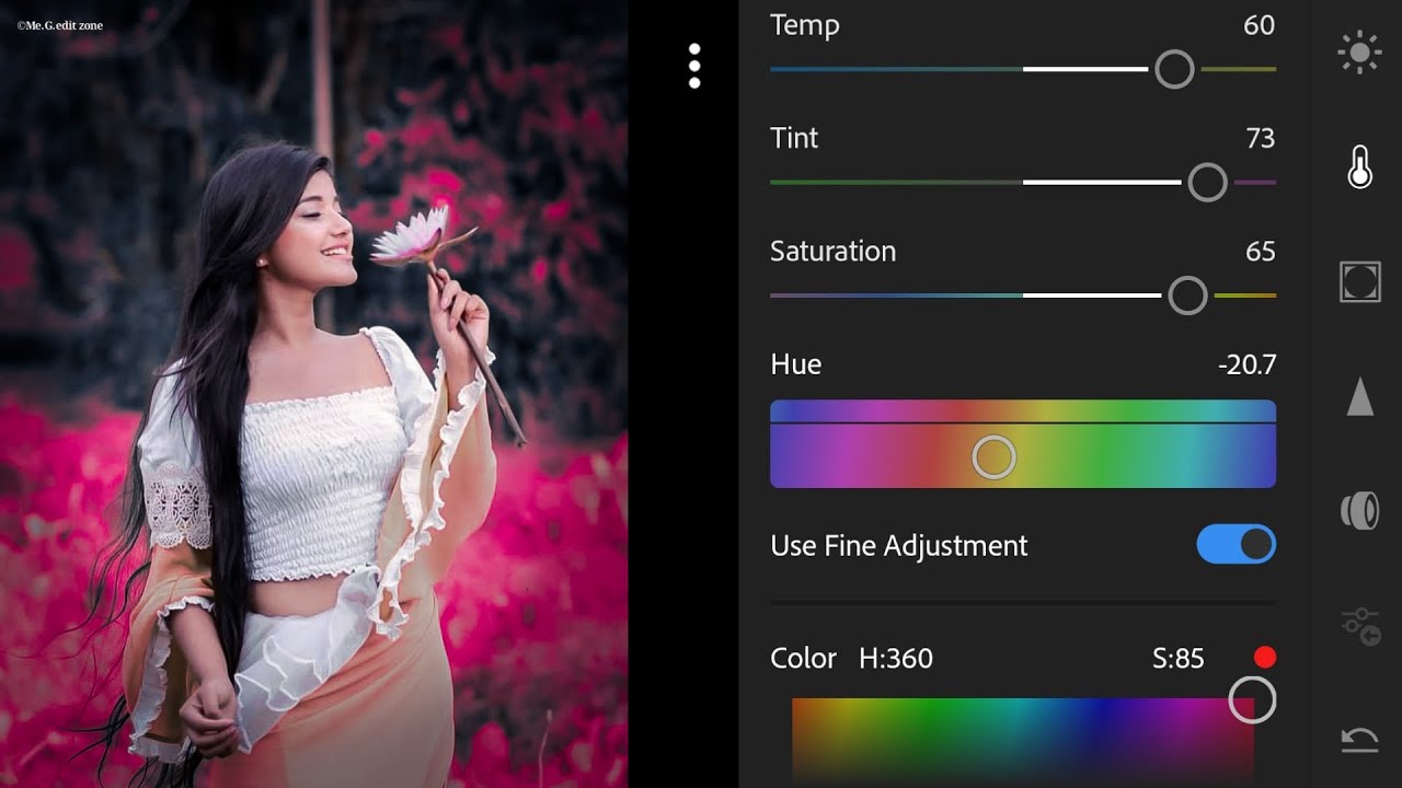 Dark blue and pink tone Lightroom photo editing preset download free