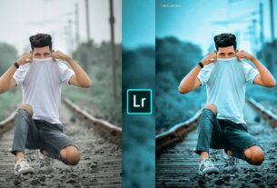 Moody blue tone Lightroom photo editing in mobile 2025 preset download free