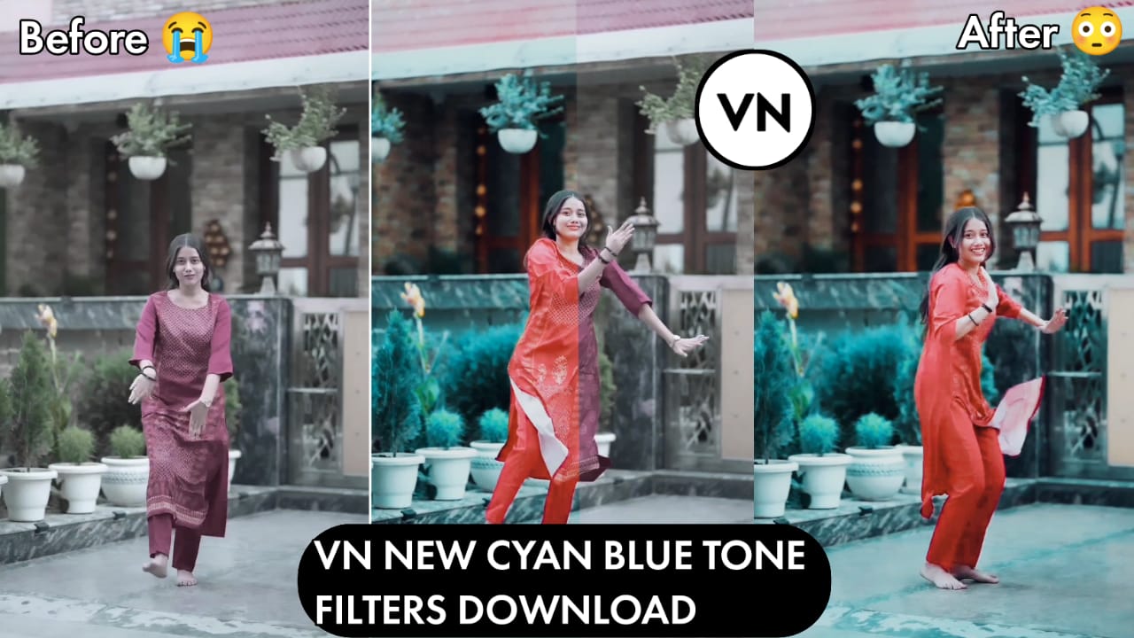 blue and cyan tone vn video editing filter free download 2024