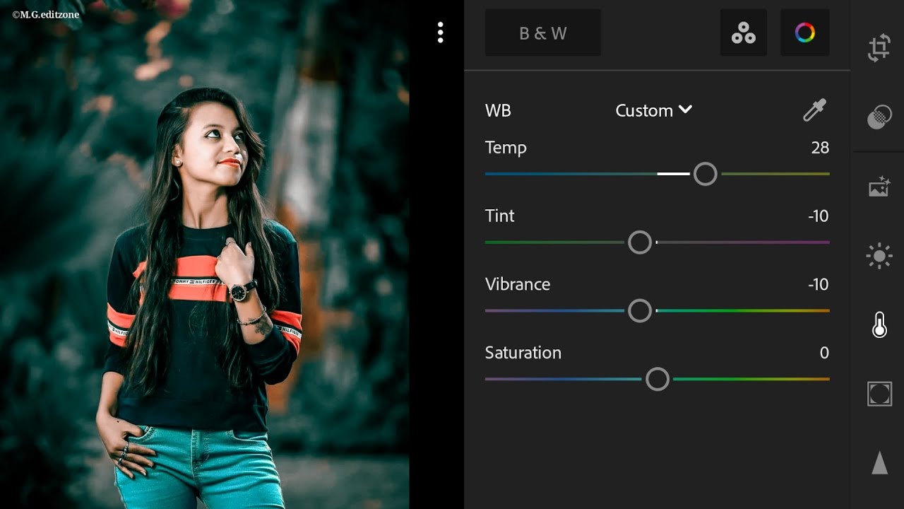 Lightroom mobile dark green tone photo editing 2024 preset download free