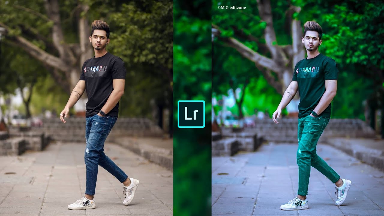 Lightroom mobile green and grey tone photo editing 2024 preset download free